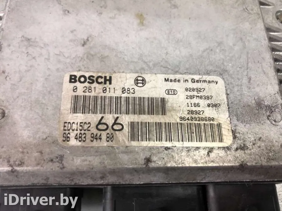 Bosch, 0281011083, 9648394480 Блок управления двигателем Peugeot 206 1 Арт 29887089, вид 3