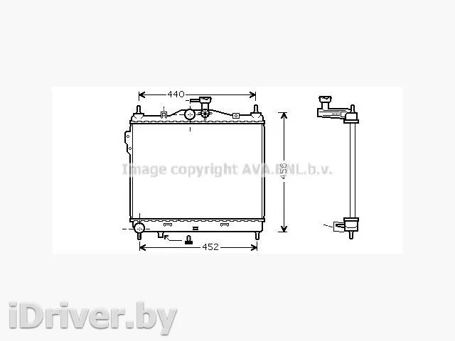 253101C000, 253101C100, 253101C106, 253101C200, 253101C206 Радиатор (основной) Hyundai Getz Арт 101HY099HYGetzRO, вид 2