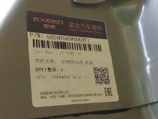 502005898AADYJ Панель кузова боковая EXEED RX Арт 326020RM, вид 9