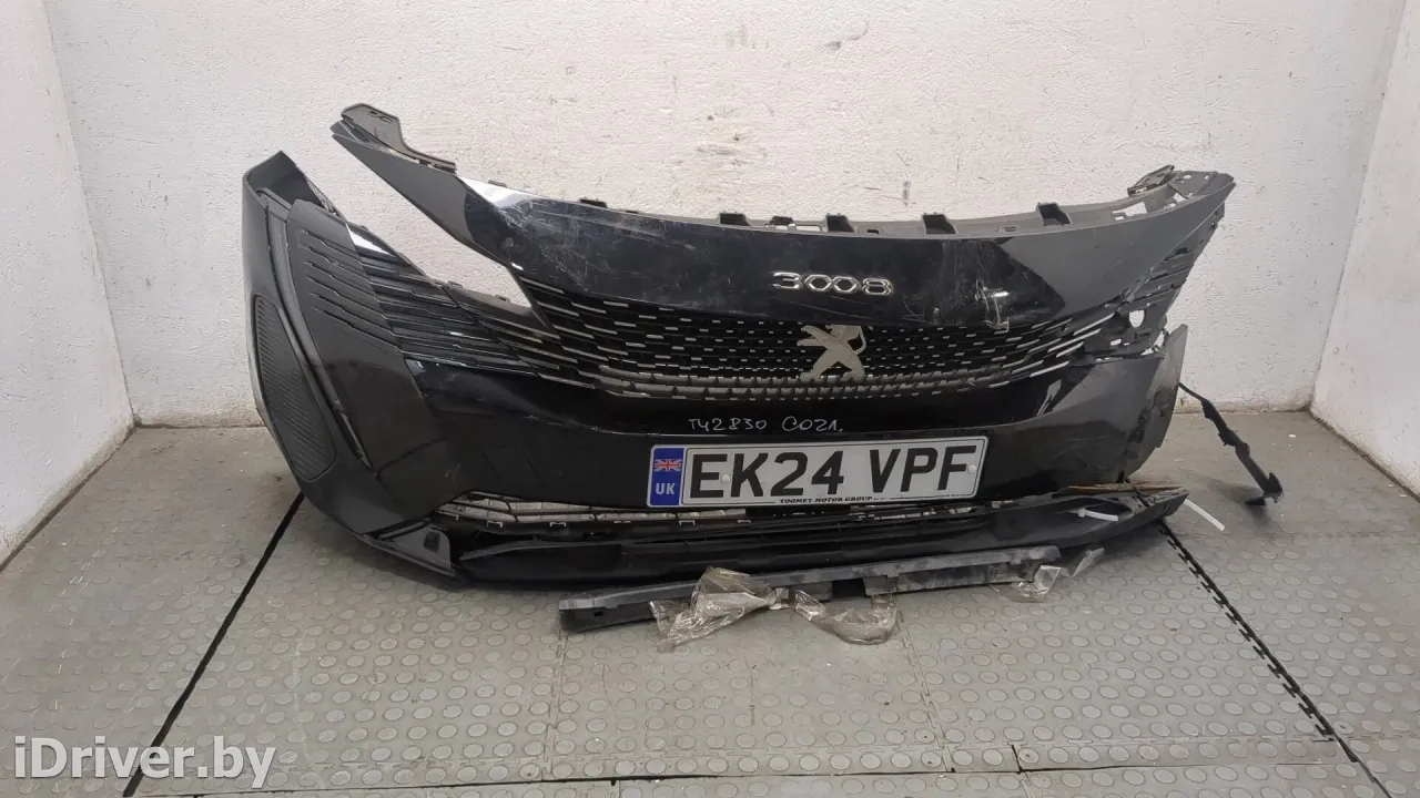  Заглушка (решетка) в бампер передний Peugeot 3008 2 Арт 11189525, вид 2