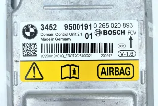 0265020893, 34529500191, 9500191 , art12871212 Блок AirBag BMW 4 F32/F33/GT F36 Арт 12871212, вид 6