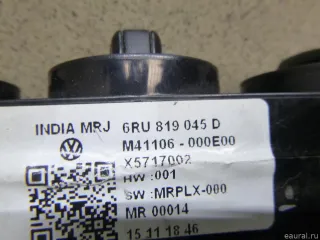 6RU819045D VAG Блок управления отопителем Volkswagen Polo 6 Арт E100538282, вид 8