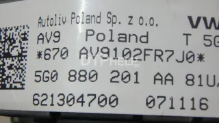 5G0880201ACHVF Подушка безопасности в рулевое колесо Volkswagen Golf 7 Арт AM70781334, вид 9