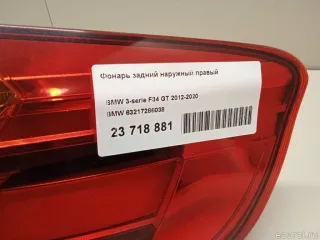 63217286038 BMW Фонарь задний наружный правый BMW 3 F30/F31/GT F34 Арт E23718881, вид 14