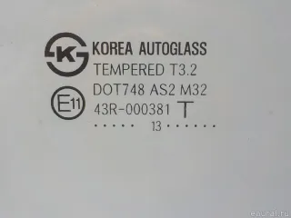 824210U010 Hyundai-Kia Стекло двери передней правой Hyundai Solaris 1 Арт E84826235, вид 2