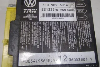 3C0909605A VAG Блок управления AIR BAG Volkswagen Passat B6 Арт E50624089, вид 5