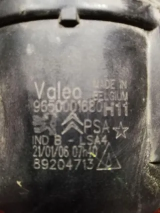 9650001680 Фара противотуманная левая Peugeot 207 Арт 14809_5, вид 6