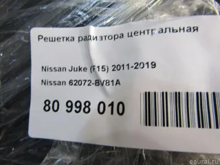 62072BV81A Nissan Решетка радиатора центральная Nissan Juke 2 Арт E80998010, вид 10