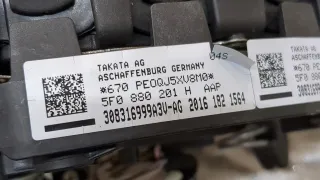 3V0880201F Подушка безопасности водителя Skoda Superb 3 Арт 20352095, вид 3