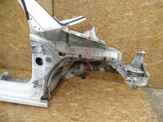  Лонжерон правый Citroen C3 3 Арт AL15504568522, вид 2