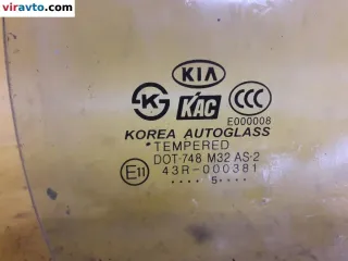  Стекло двери задней правой Kia Rio 2 Арт 147077, вид 2