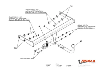  Прицепное устройство (фаркоп) Volvo S80 2 restailing  Арт car0097159_1, вид 1