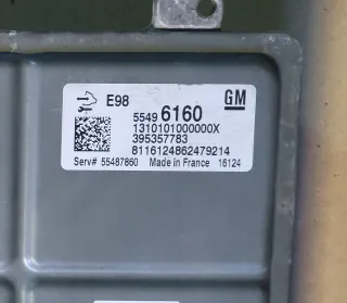 55496160 Блок управления двигателем Opel Corsa E Арт AL14780342799, вид 3