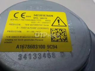 16786031009C94 Ремень безопасности с пиропатроном Mercedes GLE W167 Арт AM103105534, вид 5