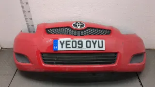 521190D908 Бампер передний красный Toyota Yaris 2 Арт 20379785, вид 1