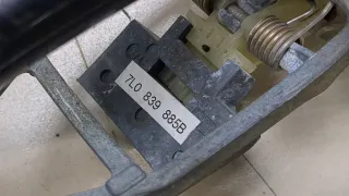 7L6837205C,7L0839885B Ручка наружная задняя левая черная Volkswagen Touareg 1 Арт 20376654, вид 2
