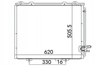 667103 Радиатор кондиционера  Mercedes E W210 Арт AL15057390415, вид 3