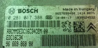 0281017388 966698688 Блок управления двигателем Citroen C3 2 Арт e833921, вид 2