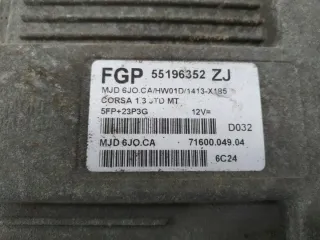 55196352ZJ Блок управления двигателем Opel Corsa C Арт e2702009, вид 5