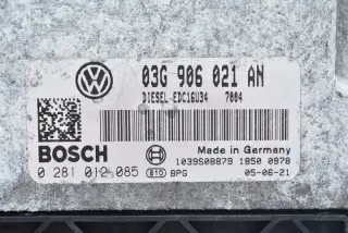 03G906021AN 0281012085 Блок управления двигателем Volkswagen Golf 5 Арт e2902939, вид 3