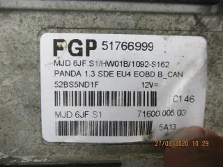 51766999 Блок управления двигателем Fiat Panda 2 Арт e3497962, вид 2