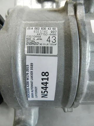 A0038304360 Компрессор кондиционера Mercedes A W176 Арт e3627106, вид 2