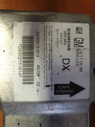 13170589 Блок AirBag Opel Vectra C  Арт e4233762, вид 2
