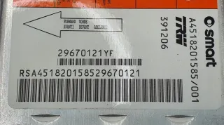 A4518201585 Блок AirBag Smart Fortwo 2 Арт e4237339, вид 2