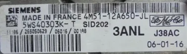 4M51-12A650-JL 4M5112A650JL 5WS40303K-T Блок управления двигателем Ford Focus 1 Арт e5172076, вид 3