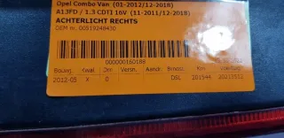 00519248430 Фонарь задний правый Fiat Doblo 2 Арт e6421988, вид 4