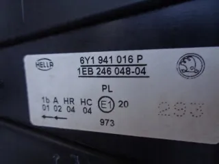 6Y1941016P Фара правая Skoda Fabia 1 Арт e6548028, вид 8