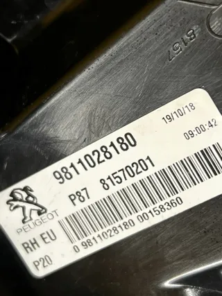 9811028180 Фонарь задний правый Peugeot 5008 2 Арт e6558173, вид 6