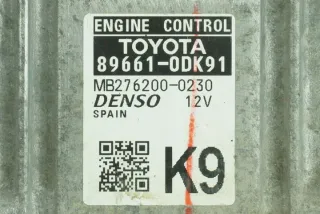89661-0DK91 MB2762000230 Блок управления двигателем Toyota Yaris 3 Арт e7105720, вид 2