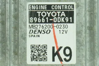 89661-0DK91 MB27620-00230 Блок управления двигателем Toyota Yaris 3 Арт e7211203, вид 2