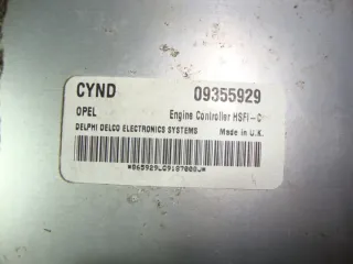 09355929 Блок управления двигателем Opel Astra G Арт e7371207, вид 2