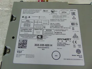 3G5035820H 5NN919605 Блок навигации Volkswagen Passat B8 Арт e7499234, вид 5