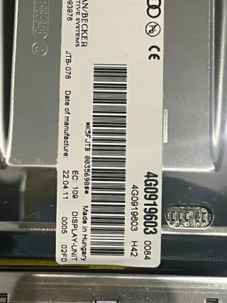 4G0919603 ,0000000000XFRQ32000 Блок навигации Audi A6 C7 (S6,RS6) Арт e7575907, вид 3