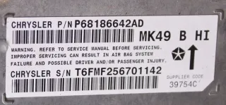 68186642AD Блок AirBag Jeep Compass 1 restailing Арт e7670994, вид 2