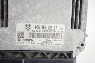 03G906021QT 0281015026 Блок управления двигателем Skoda Superb 2 Арт e7975125, вид 5