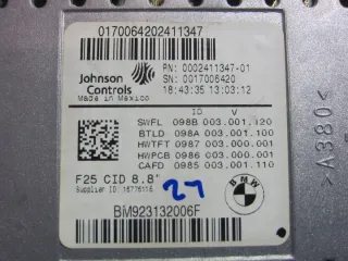 9231320 65509231320 65509289584 9289584 65509365666 9365666 65509370870 9370870 Блок навигации BMW X3 F25 Арт e8196792, вид 7