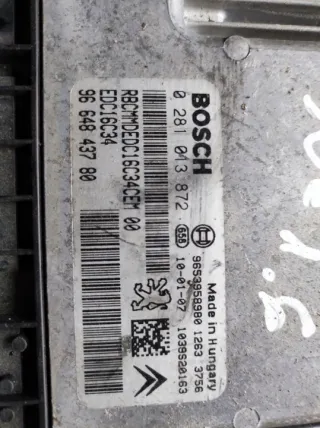 9664843780 9674861877 9815905380 Блок управления двигателем Peugeot 308 1 Арт e8630077, вид 2
