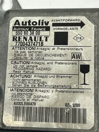 7700437471B Блок AirBag Renault Scenic 1 Арт e8669678, вид 2