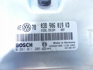 0281011205 038906019KD, Блок управления двигателем Volkswagen Passat B5 Арт e8764542, вид 3