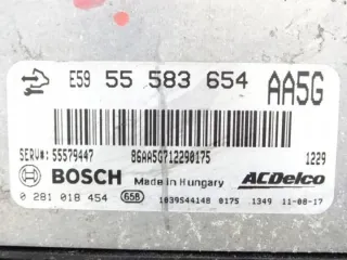 55583654 0281018454 55579447 Блок управления двигателем Opel Astra J Арт e8957435, вид 4