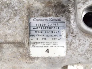 92600CJ70A 92480-1J63A 924801J63A 92480-ED00A 92480ED00A 92600-CJ700 92600CJ700 92600-CJ70B 92600CJ70B 92600-CJ70C 92600CJ70C 92600-CJ71B 92600CJ71B 92600-ED000, 92600-ED07A, 92600-ED07B 92600CJ700, 92600CJ70B, 92600CJ71B, A42011A2901200, 0986J41042 Компрессор кондиционера Nissan Cube 3 Арт e9070632, вид 5