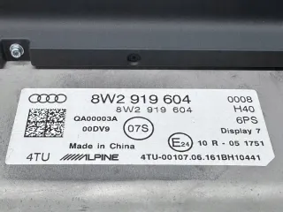 8W2919604 Блок навигации Audi A4 B9 Арт e9226060, вид 4