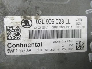 03L906023LL 6R7937087H 5WP42687AA 5J0920841D Блок управления двигателем Skoda Fabia 2 Арт e9294225, вид 3