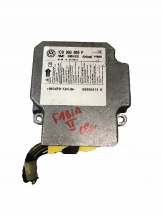 1C0909605F Блок AirBag Skoda Fabia 2 Арт e9421976, вид 1