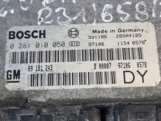 09181243 0281010050 Блок управления двигателем Opel Zafira A Арт e9690392, вид 6