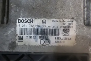 0281012694 55560810 Блок управления двигателем Opel Astra H Арт e9730566, вид 4